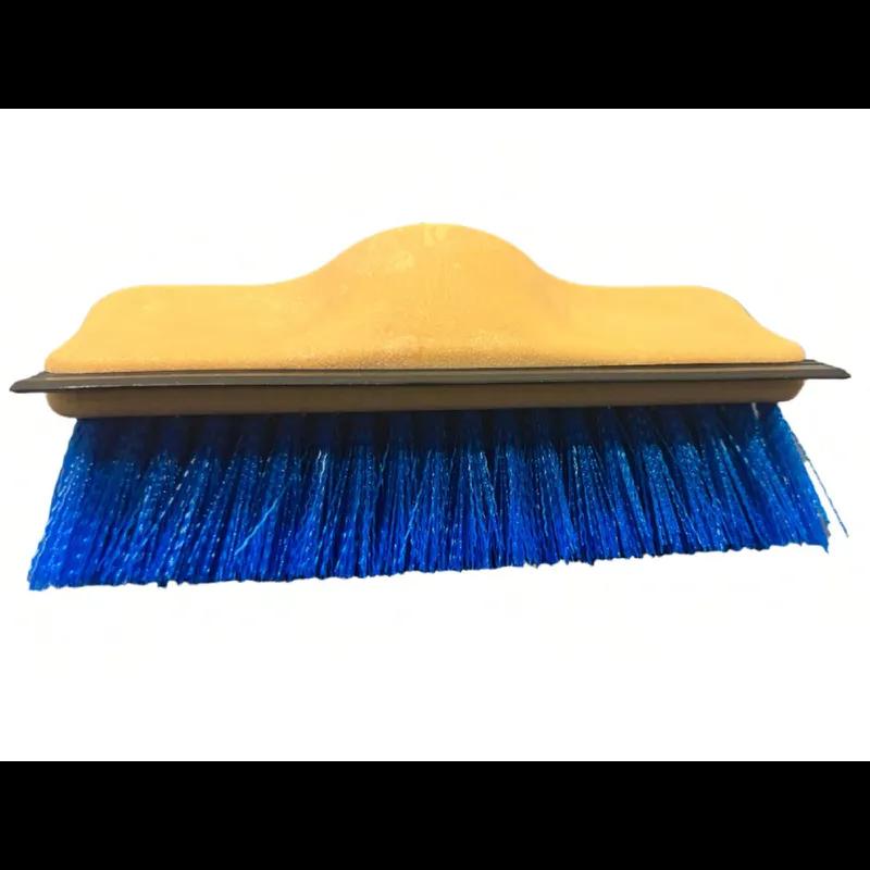 Scrub Brush 10 IN Plastic Blue Dual Surface With Squeegee 1/Each