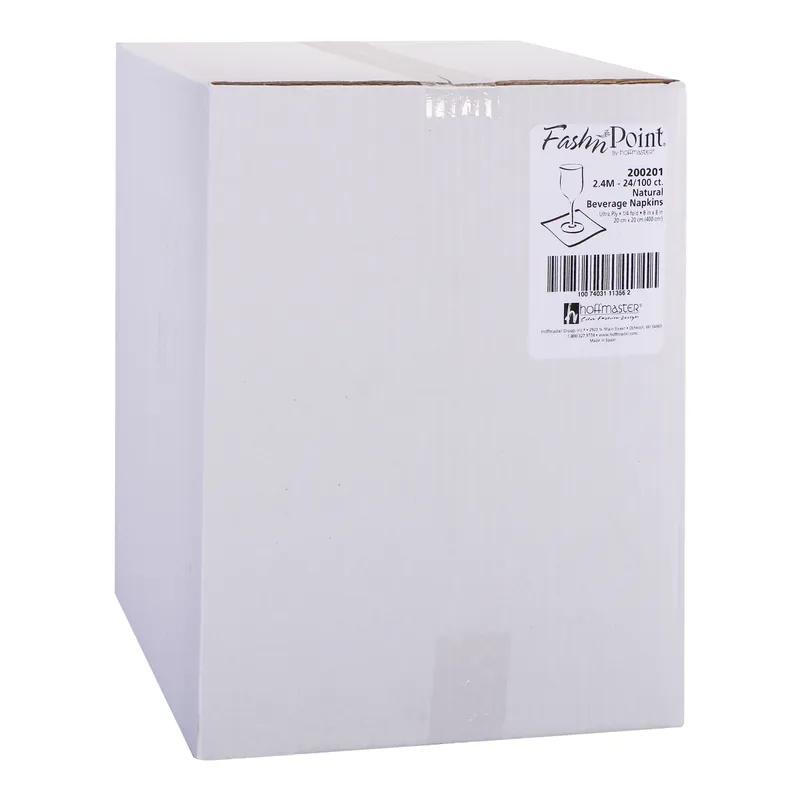 FashNpoint® Beverage Napkins 8X8 IN Paper 1/4 Fold 2400/Case