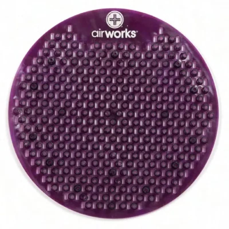 HOSPECO® AirWorks® SPLASH FREE® Urinal Screen Vineyard Dark Purple 10 Count/Box 6 Box/Case