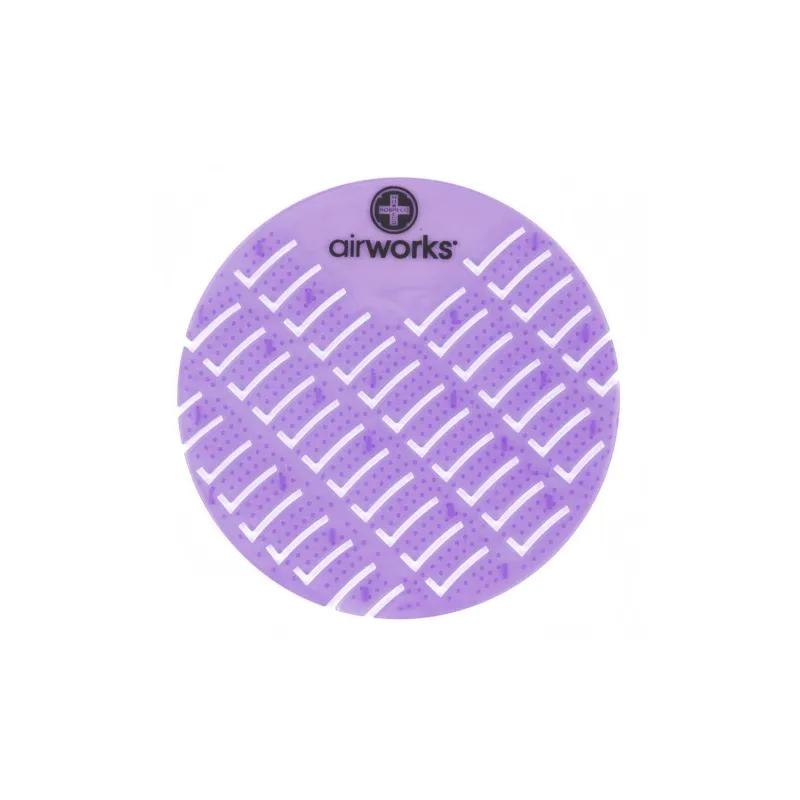 AirWorks® Urinal Screen Lavender Meadow Light Purple Anti-Splash 10/Box