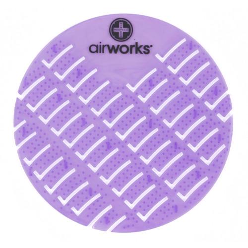 AirWorks® Urinal Screen Lavender Meadow Light Purple Anti-Splash 10/Box