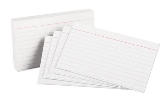 Index Card 3X5 IN White 175LB 10000/Case