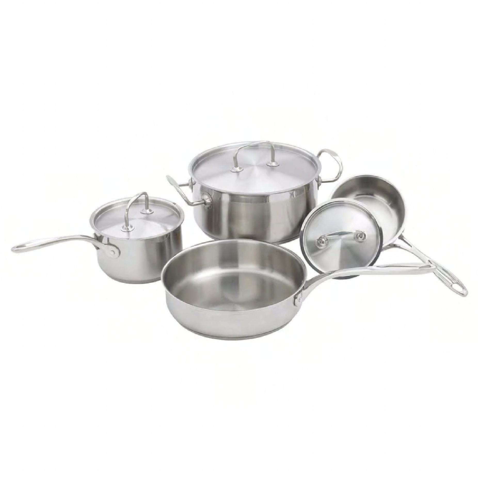 Cookware Set Stainless Steel 7-Piece Set 1/Set