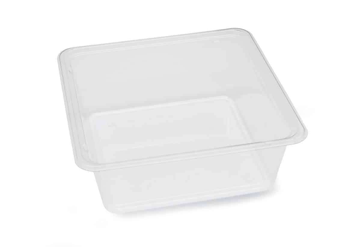 The BOTTLEBOX ® Bowl 70 OZ 8X8X2.89 IN PET Clear Square 230/Case