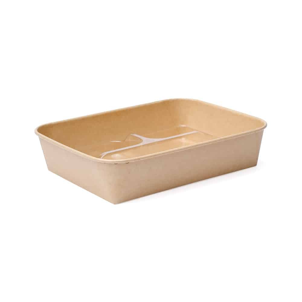 The BOTTLEBOX ® Insert Base 7.9X5.88X1.26 IN 3 Compartment PP Clear Rectangle 400/Case