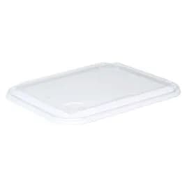 Paperluxe Take-Out Container Base & Lid Combo With Flat Lid 9.78X8.26X0.6 IN PET Clear Rectangle 400/Case