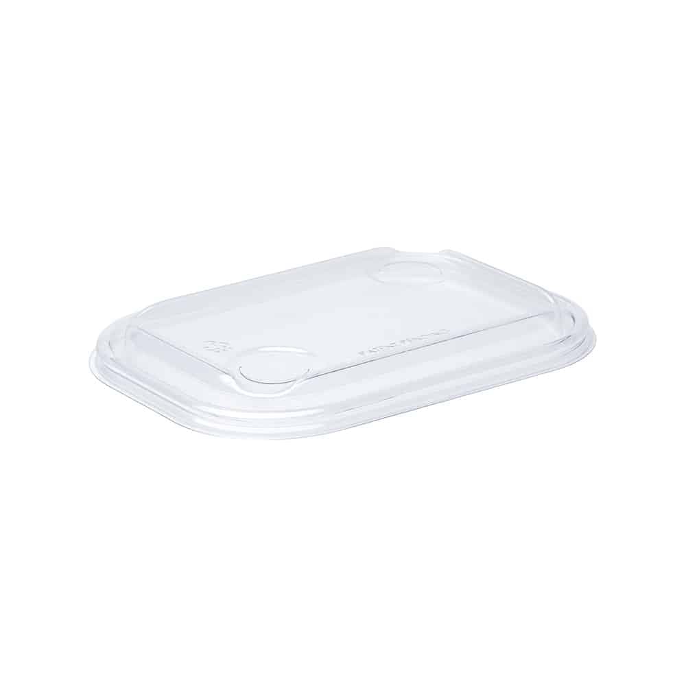 The BOTTLEBOX ® Lid Flat 6.9X5.02X0.59 IN PET Clear Rectangle For Paperluxe Base 600/Case