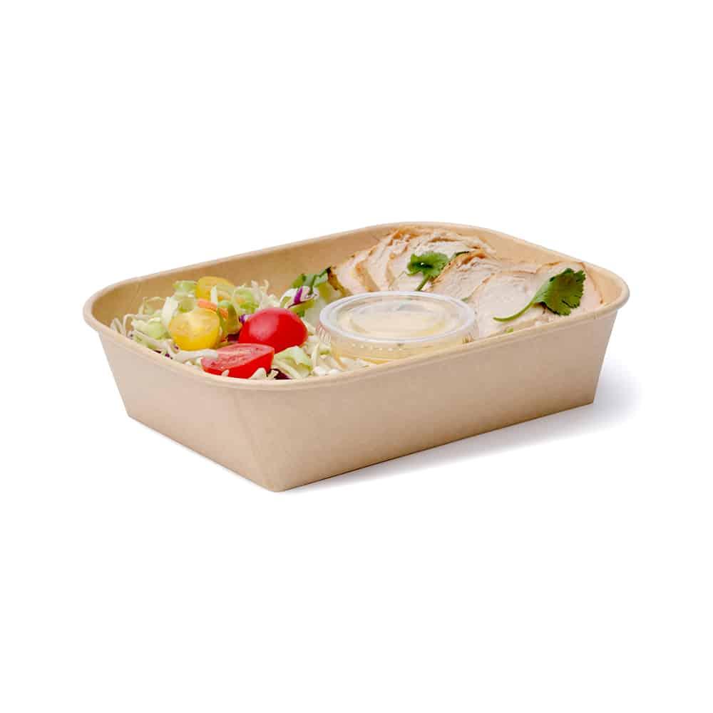 Paperluxe Take-Out Container Base 8X6 IN Paper Kraft 450/Case