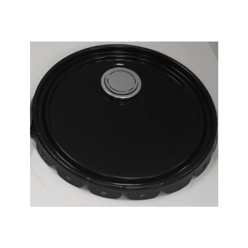 Pail Lid Metal Black Unlined 24 GA 30/Case