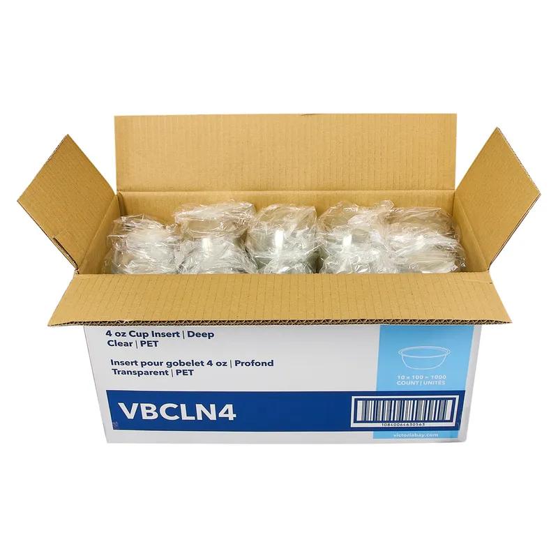 Victoria Bay Insert Cup 4 OZ Clear Deep 100 Count/Bag 10 Packs/Case 1000 Count/Case