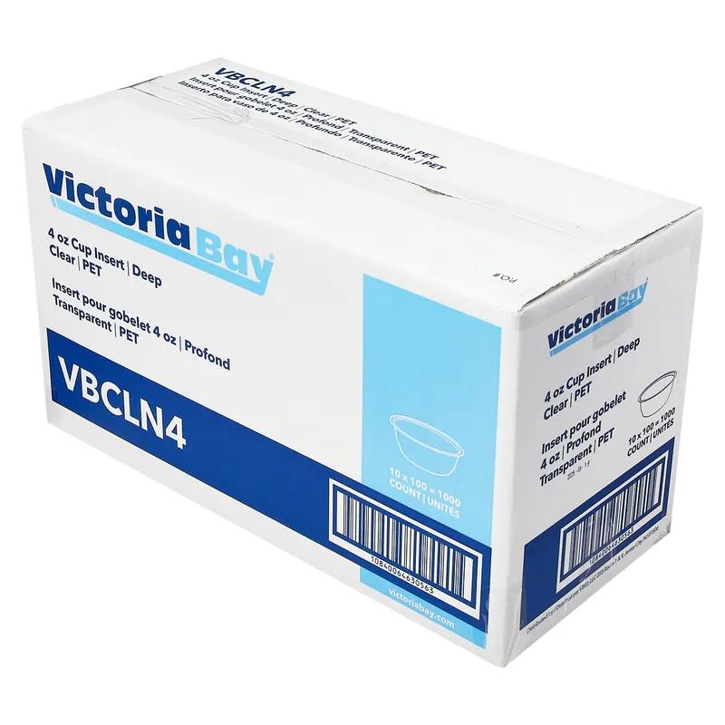 Victoria Bay Insert Cup 4 OZ Clear Deep 100 Count/Bag 10 Packs/Case 1000 Count/Case