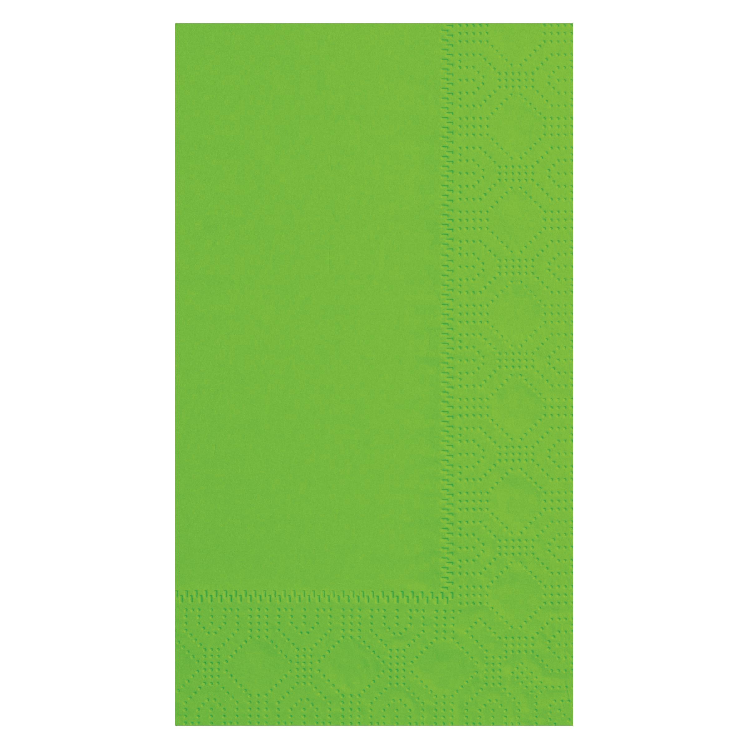 Dinner Napkins 17X15 IN Lime Green Paper 2PLY 1/8 Fold 1000/Case