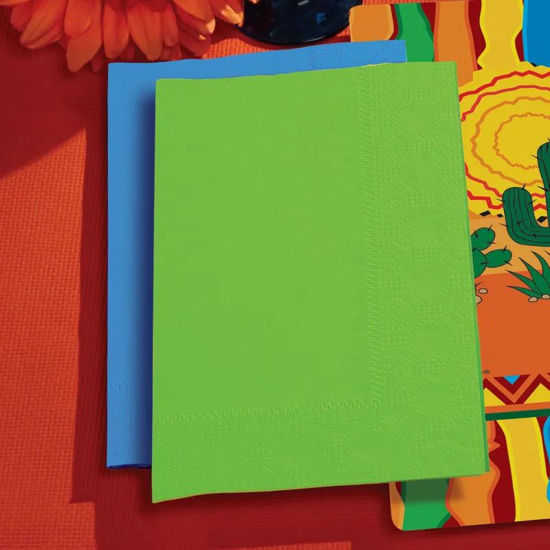 Dinner Napkins 17X15 IN Lime Green Paper 2PLY 1/8 Fold 1000/Case