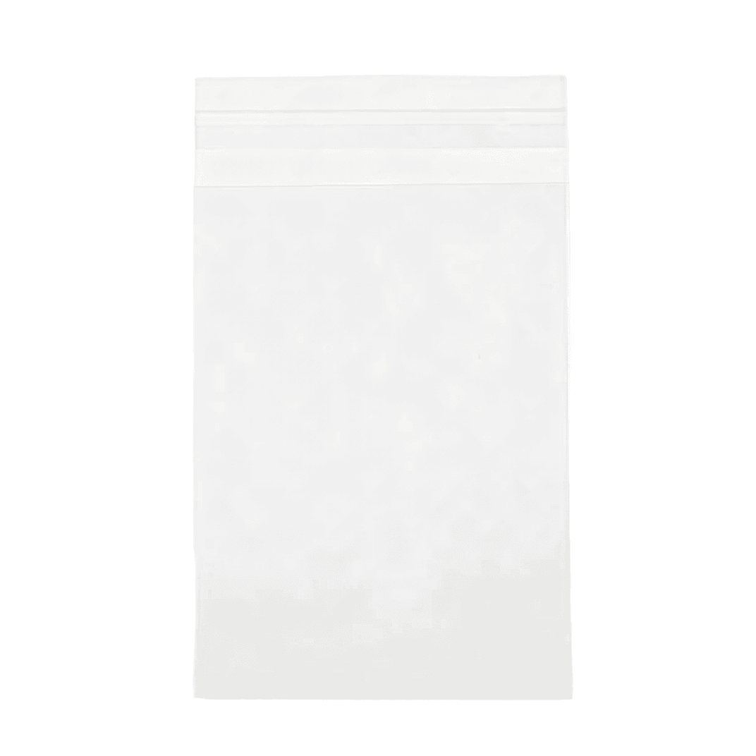 Bag 5.25X7.125 IN BOPP OPP 1.6MIL Clear With Fold Over Lip & Tape Closure 100/Pack