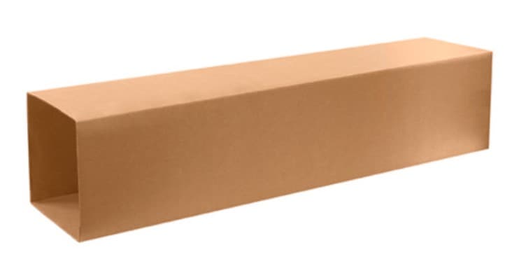 Half Slotted Container (HSC) 10X10X46 IN Kraft Corrugated Cardboard 32ECT 20 Count/Bundle 280 Count/Pallet