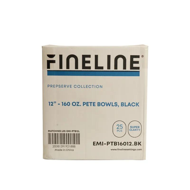 Serving Bowl 160 OZ Plastic Black 25/Case