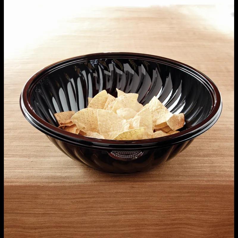 Serving Bowl 160 OZ Plastic Black 25/Case