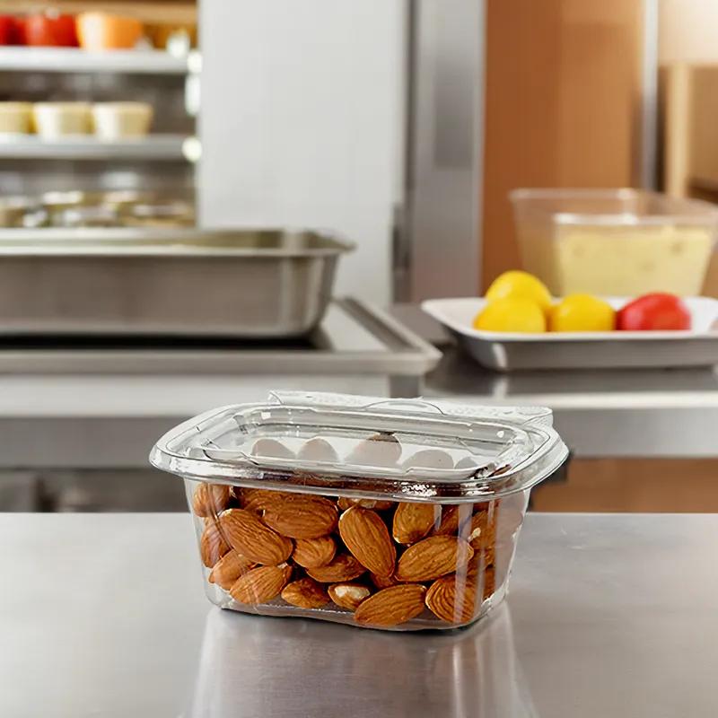 Deli Container Base 6 OZ Plastic Clear Rectangle 760/Case