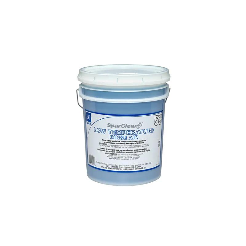 SparClean® 53 Mild Scent Rinse Aid 5 GAL Low Temperature Alkaline Liquid 1/Pail
