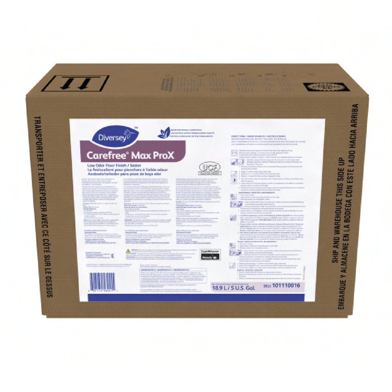 Carefree® Max ProX Low Odor Floor Sealer & Finish 5 GAL 1/Case