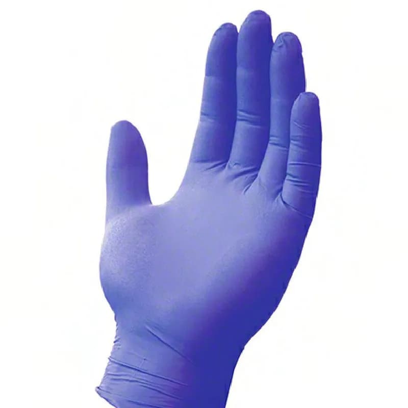 Safety Zone® Non-Medical Gloves Medium (MED) Indigo 3.5MIL Nitrile Powder-Free 100 Count/Box 10 Box/Case