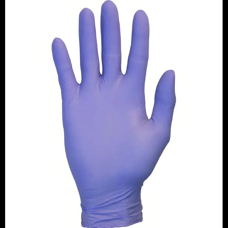 Safety Zone® Gloves Medium (MED) Indigo 3.5MIL Nitrile Powder-Free 100 Count/Box 10 Box/Case
