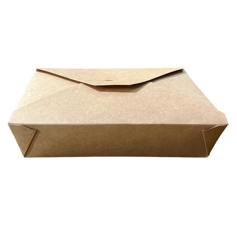 #2 Take-Out Box Fold-Top Paper PLA Kraft 200/Case