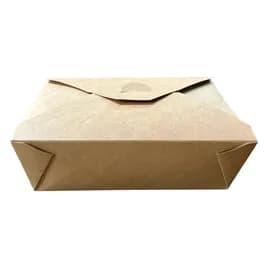 #3 Take-Out Box Fold-Top Paper PLA Kraft 200/Case