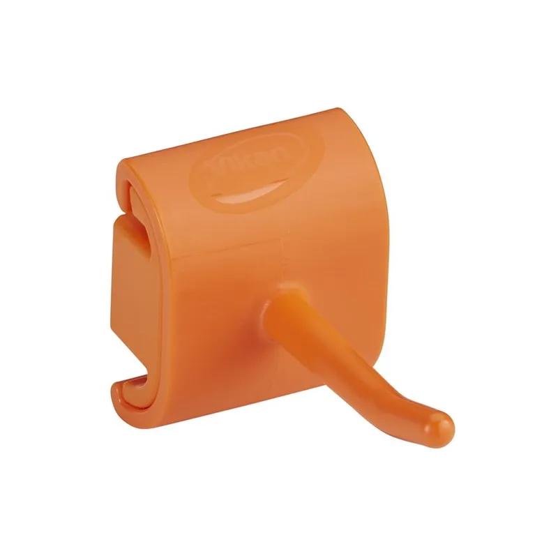 Vikan® Wall Bracket 1.6X3.1X1.9 IN Orange Polypropylene (PP) Polyamide Single Hook Hygienic 1/Each