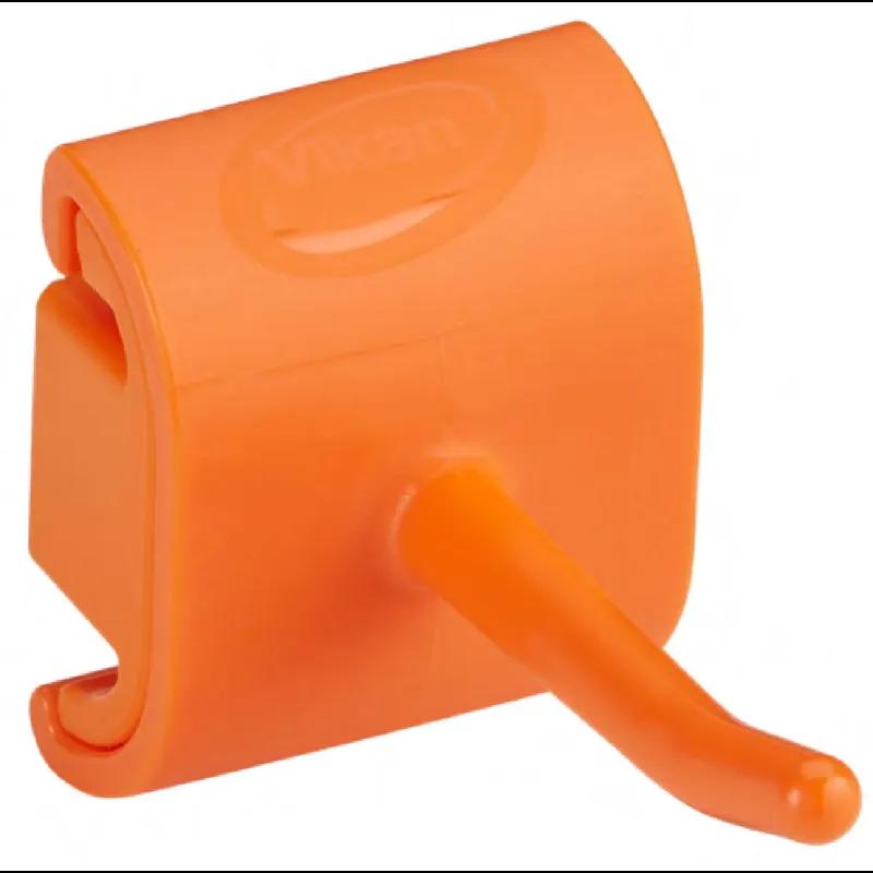 Wall Bracket 1.6X3.1X1.9 IN Orange Polypropylene (PP) Polyamide Single Hook Hygienic 1/Each