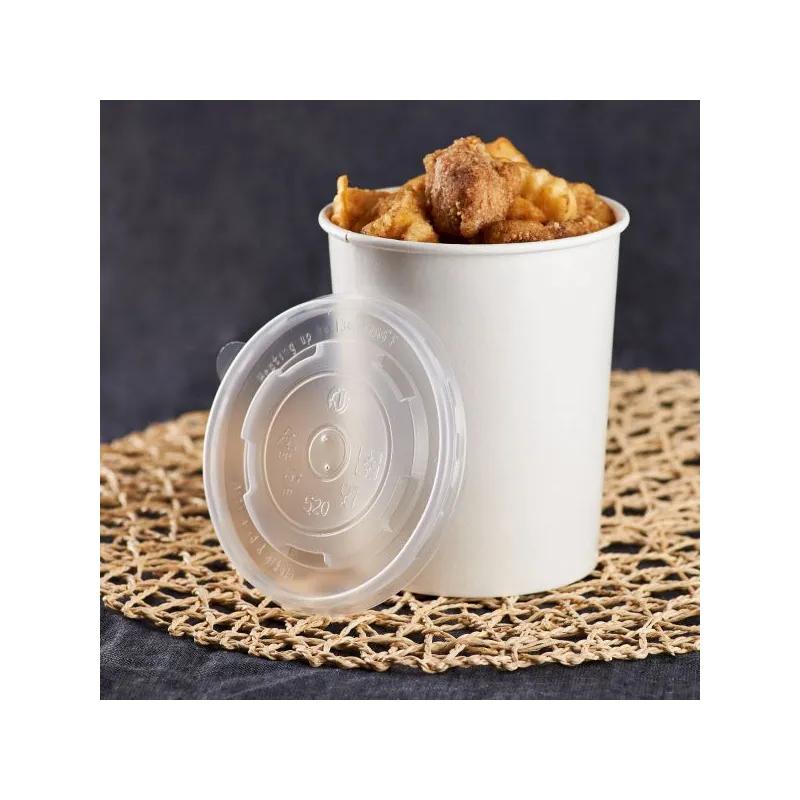 Karat® Lid Flat 4.4 IN PP Clear Round For 16 OZ Container 1000/Case