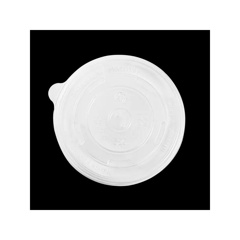 Karat® Lid Flat 4.4 IN PP Clear Round For 16 OZ Container 1000/Case