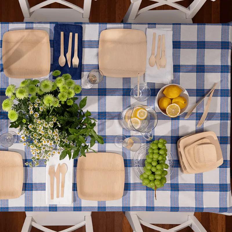 Plate 9 IN Bamboo Square 100/Box