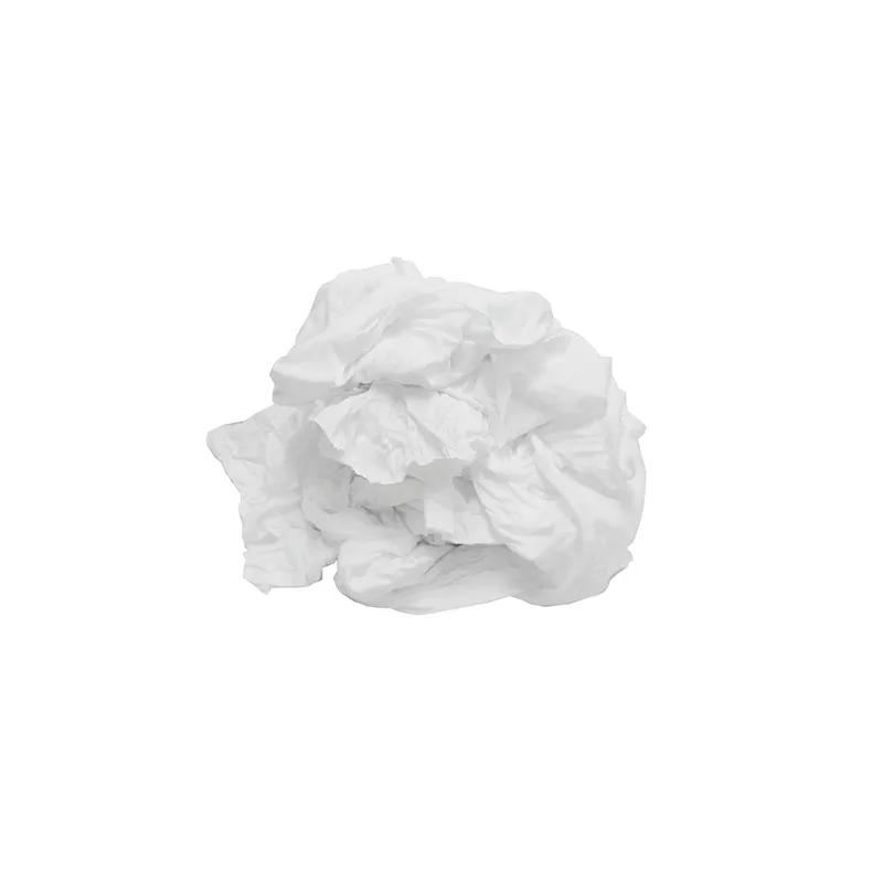 TaskBrand® T-Shirt Rag Towel 50 LB Knit White Bleached Unwashed 1/Each