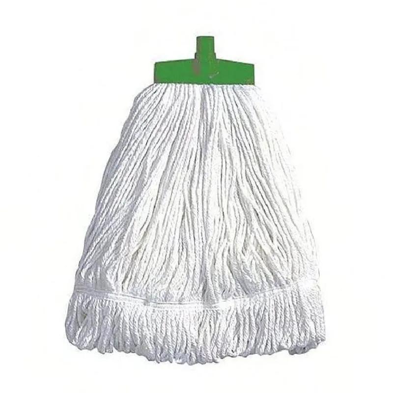 L24 Mop Head White Green Cotton Interchangeable 1/Each