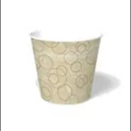 Bucket & Tub Base 170 OZ Double Wall Poly-Coated Paper Multicolor Champagne Round 100/Case