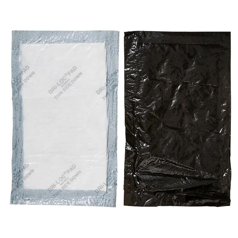 Dri-Loc® Meat Pad 4X7 IN Black Rectangle 40GM Absorbent 1500/Case