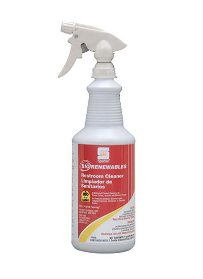 BioRenewables® Restroom Cleaner Citrus Scent Restroom Cleaner 1 QT Multi Surface Acidic RTU Bio-Based 12/Case