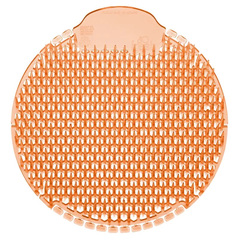 Slant7 Urinal Screen Mango Orange EVA 10 Count/Pack 6 Packs/Case 60 Count/Case