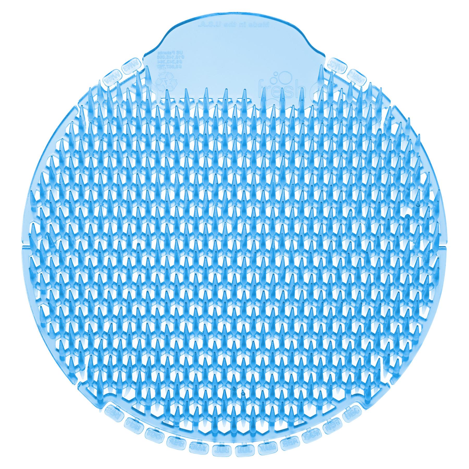 Slant7 Urinal Screen Cotton Blossom Blue EVA 10 Count/Pack 6 Packs/Case 60 Count/Case