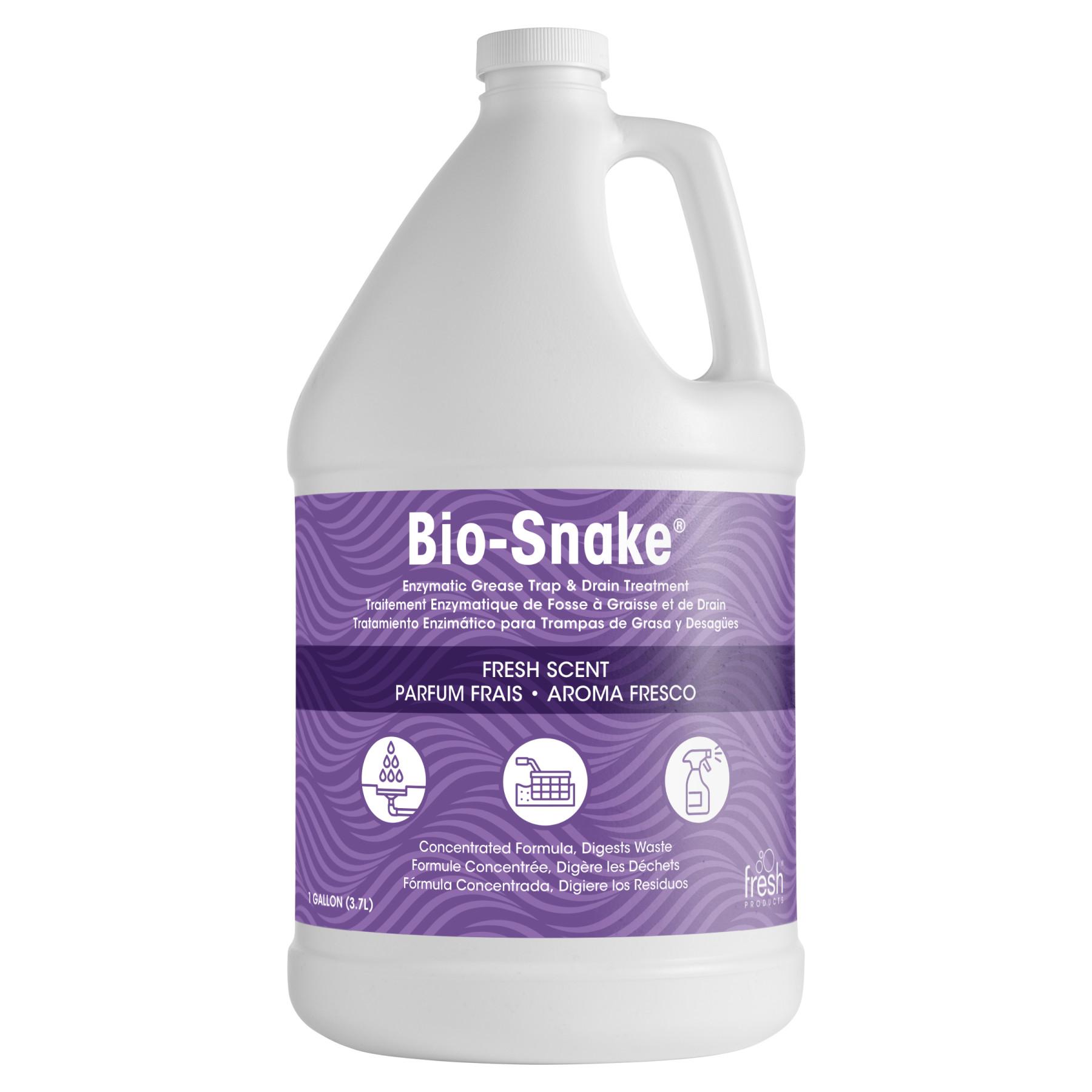 Bio-Snake Fresh Scent Grease Trap Treatment 1 GAL Liquid Low Hassle 4/Case