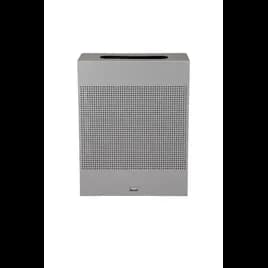 Silhouettes 1-Stream Trash Can 26X15X31 IN 22.5 GAL Stardust Silver Metallic Rectangle Steel With Hinged Lid 1/Each