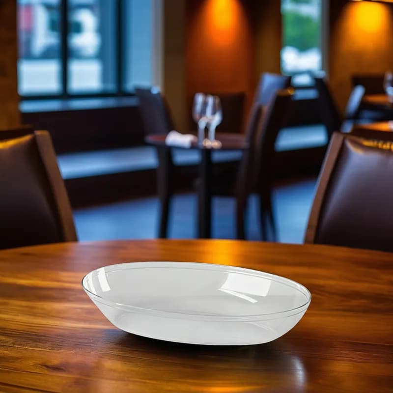 WNA CaterLine® Catering Luau Bowl 32 OZ PS Clear Oval 50/Case