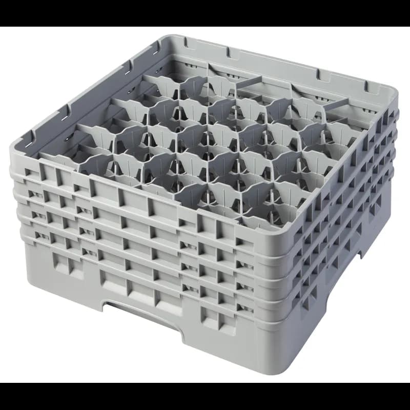 Glass Rack 19.75X19.75X10.5 IN 20 Compartment PP Gray With 4 Extenders Maximum Glass Height of 8.5 IN 1/Each