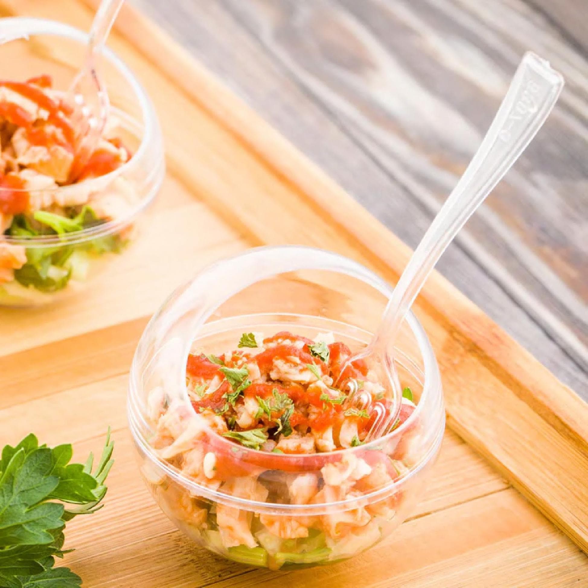 Bowl 3 OZ Plastic Clear Round Balloon 100/Case