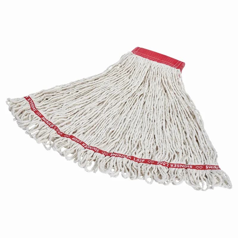 Swinger Loop® Mop Large (LG) 24 OZ White Cotton Synthetic Blend Loop End 5IN Headband 6/Case