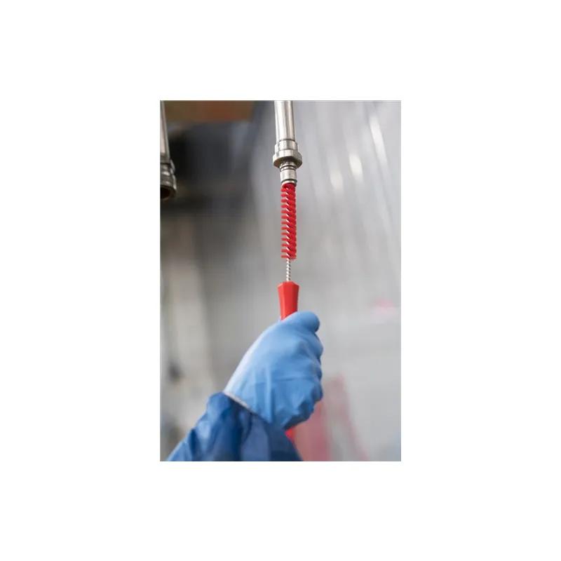 Vikan® Tube Brush 12.2X0.9X0.9 IN PP Polyester Stainless Steel Red Stiff Bristles 1/Each