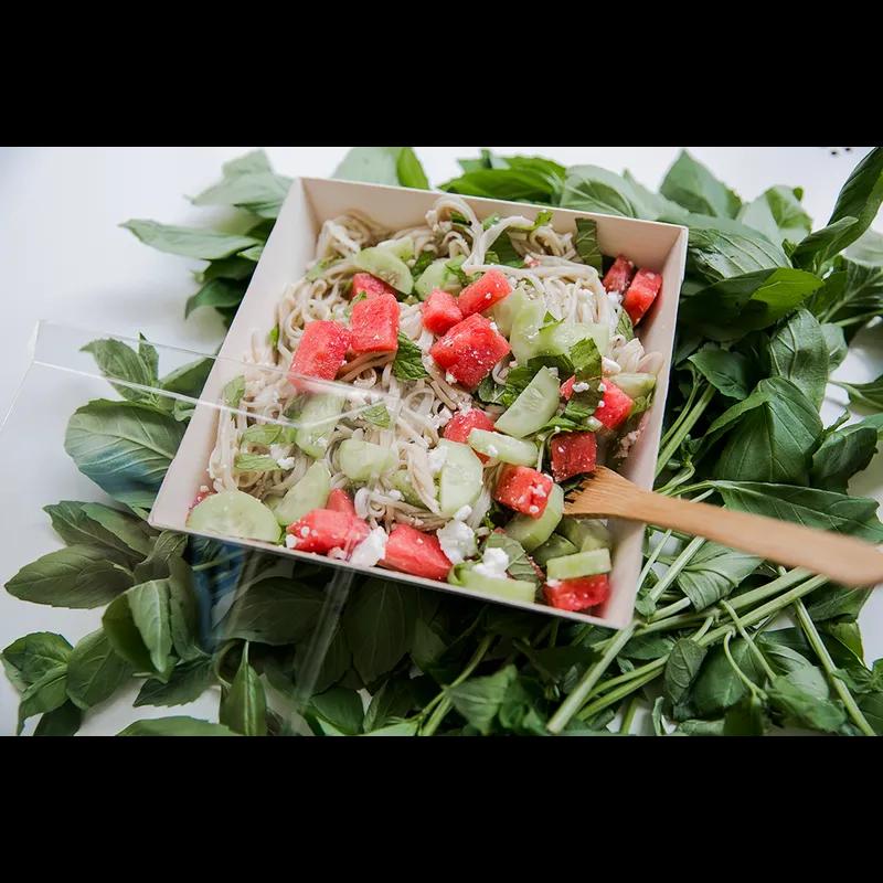 Samurai Lid 5.11X5.11X0.78 IN PET Clear For Plate Freezer Safe 100 Count/Pack 1 Packs/Case 100 Count/Case