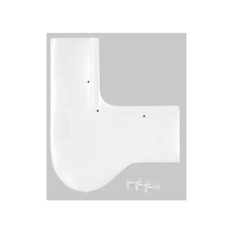 Trap Cover White Hook & Loop Soft 1/Each