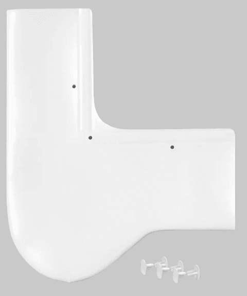 Trap Cover White Hook & Loop Soft 1/Each